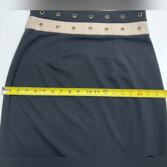 Calvin Klein Light Tan Beige and Black Dress Size 8 - Picture 4 of 11